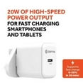 thumbnail image 3 of Griffin 20W Powerblock USB C PD Mains Charger with UK/EU Clips White, 3 of 3