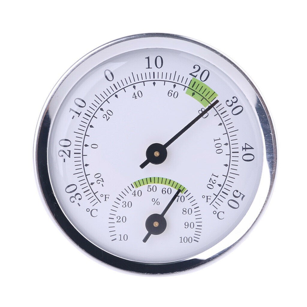 Indoor Outdoor Analog Humidity Temperature Gauge Meter Thermometer Hygrometer 