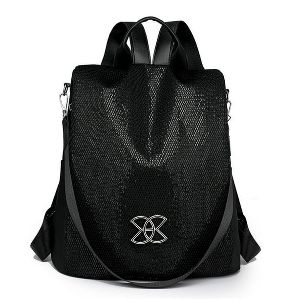 Large Capacity Backpack For Women Stylish Secure Fabric Shoulder Bag Versatile Lightweight