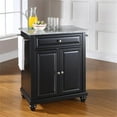 thumbnail image 2 of Bowery Hill Solid Granite Top Kitchen Island in Black, 2 of 6