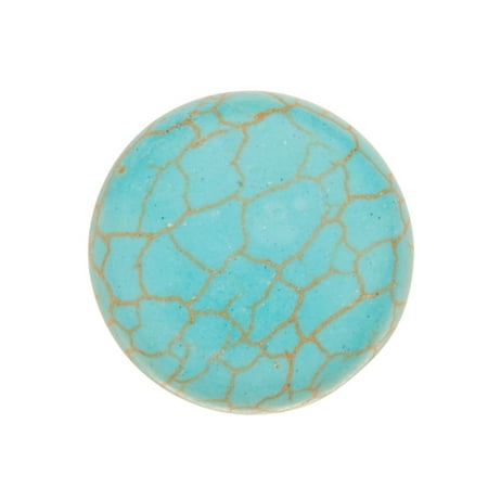 Cabachon Flowers - 16pcs 18mm Round Imitation Turquoise Cabochon
