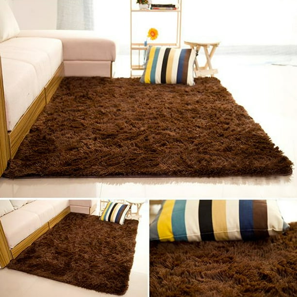 JANSION Area Rugs Soft Faux Fur Silky Rug Baby Nursery Childrens Room