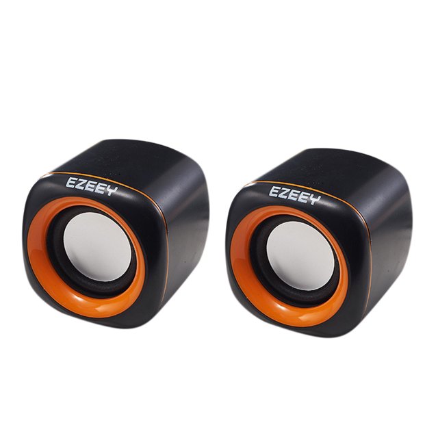 Ezeey 2Pcs A1 Mini Altavoz de escritorio Multimedia Audio portátil Subwoofer USB Altavoz compacto estéreo Jack de 3,5 mm sidaley DZ5199-03B