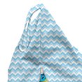 thumbnail image 5 of Chevron Lounger Chair Bag, Zigzag Pattern Sea Aqua Colors Classic Antique Art Illustration, High Capacity Storage with Handle Container, Lounger Size, Pale Blue Pale Blue, by Ambesonne, 5 of 5