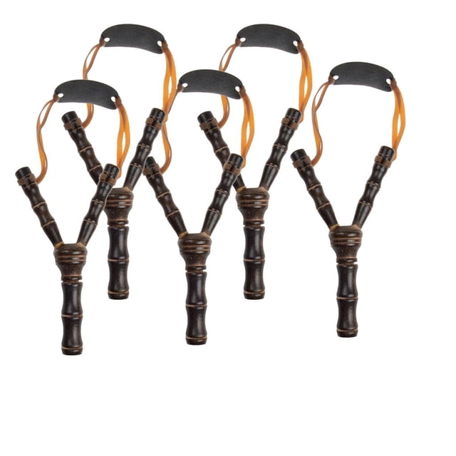 Juego De 5 Bamboo Wood Kids Toys Juego ños Potente Cola Catapulta de bambú divertida de 5 piezas