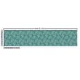 thumbnail image 3 of Leaves Fabric by the Yard Upholstery, Ornamental Nature Design with Petals on the Stalks Oriental Flowers Pattern, Decorative Fabric for DIY and Home Accents, Multicolor by Ambesonne, 3 of 5