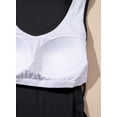 thumbnail image 4 of Camiseta sin mangas Dokotoo para mujer, cuello en V, de verano, color negro, 4 of 6