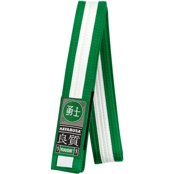 Hayabusa Youth Jiu-Jitsu Belt - 1 - Green/White
