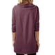 thumbnail image 4 of Primavera y otoño mujer casual color sólido manga larga camiseta suelta MABOTO Gris M, 4 of 4