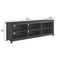 thumbnail image 4 of Mainstays Adjustable Shelf TV Stand for TVs up to 80", Black Finish, 4 of 10