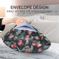 thumbnail image 3 of Ryvnso Satin Pillowcase Tulips and Leaves Pillow Cases Standard Size 40x20in, 3 of 6