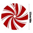 thumbnail image 3 of Grbtsrd 48 Inch Christmas Tree Skirt, Red‑White Candy Cane Swirl Printed Tree Skirt, Colorful Fabric, Christmas Tree Decor for 5‑7 ft Christmas Tree, Wonderful Seasonal Accent for Home and Party, 3 of 7