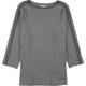 thumbnail image 1 of Charter Club Blusa con ribete atlético para mujer, gris, 0X, 1 of 1
