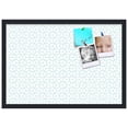 thumbnail image 2 of PinPix 26x18 Custom Cork Bulletin Board Modeco Hex Aqua Poster Board Has a Fabric Style Canvas Finish, Framed in Modeco Hex Aqua, by ArtToFrames (PinPix-1540), 2 of 5