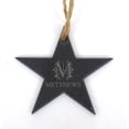 thumbnail image 1 of Darling Souvenir MADE WITH LOVE Custom Star Engraved Hanging Christmas Tree Ornament with String Personalized Family Gift, 1 of 4