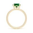 thumbnail image 2 of ANGARA Lab Grown 2.25 Ct Solitaire Oval Emerald Classic Engagement Ring for Women in 14K Yellow Gold (Size-10x8mm) | May Birthstone, Anniversary, Jewelry Gift for Women | Lab-Grown Emerald Ring, 2 of 9