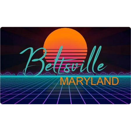 

Beltsville Maryland 4 X 2.25-Inch Fridge Magnet Retro Neon Design