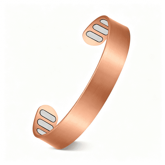 Mens Pure Copper Bracelet with Magnets, 99.99% Copper Magnetic Cuff Bangle, Adjustable Open Cuff Jewelry Gift for Men