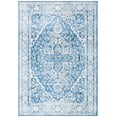 thumbnail image 3 of SAFAVIEH Brentwood Adams Oriental Area Rug, Ivory/Navy, 5'3" x 7'6", 3 of 13