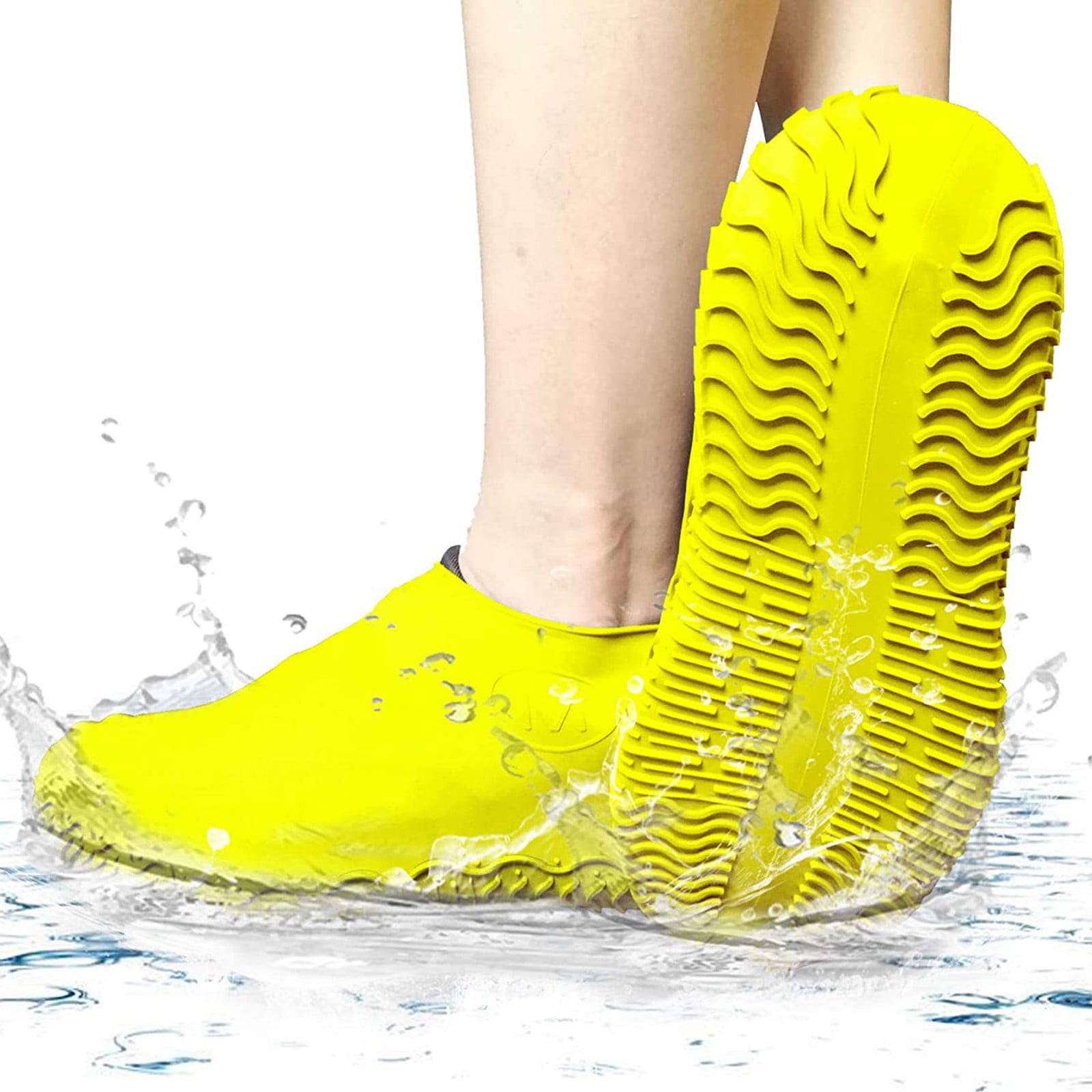 Rain Shoe Silicone AntiSlip Reusable Waterproof Shoes Protector Cover