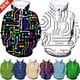 thumbnail image 4 of Sudadera con capucha para hombre y mujer, con estampado completo de circuito, cuello redondo, informal, de talla grande, para otoño e invierno, 4 of 5