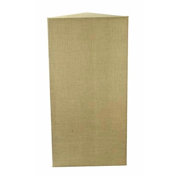 ATS Acoustics Corner Bass Trap Low Range Frequency Sound Absorbing Professional Studio Acoustic Panel 24" x 48" x 13" (Natural)