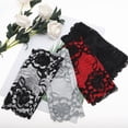 thumbnail image 6 of Unique Bargains 1 Pair Breathable Flower Manicure Gloves Women Black, 6 of 6