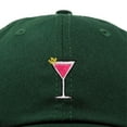 thumbnail image 2 of Dalix Cosmo Embroidered Cap Cotton Cosmopolitan Baseball Cute Cool Dad Hat Womens in Dark Green, 2 of 5