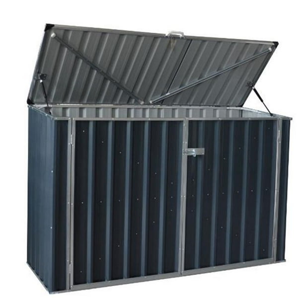 BuildWell 7694235 6 x 3 ft. Metal Horizontal Storage Shed without