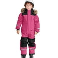 thumbnail image 4 of AWZXDE Kids Ski Jackets and Pants Set Windproof Leisure Snowsuit Warm Winter Snowboarding Insulated Coat Support to evryday Hot Pink,10-11 Years, 4 of 9