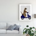 thumbnail image 3 of Trademark Fine Art 'Meerkat On Dark Blue Moped' Canvas Art by Fab Funky, 3 of 3