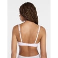 thumbnail image 3 of No Boundaries Micro Lightly Lined Demi T-Shirt Bra, Women's 32B-40DD, 3 of 9