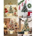 thumbnail image 7 of 3ft Pre-Lit Mini Artificial Christmas Tree with 78 Warm White LEDs, 8 Lighting Modes & Timer, Tabletop Xmas Tree with Pine Cones and Red Berries for Holiday Home Decor, 7 of 7