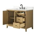 thumbnail image 3 of Vanity Art 42" Bathroom Vanity with Sink and Engineered Marble Top, Freestanding Storage Cabinet with 2 Drawers, 1 Shelf and Flip Down Tray, 3 of 8