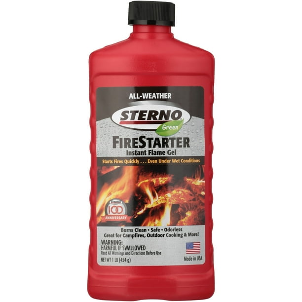 Sterno® Green FireStarter Instant Flame Gel 1 lb. Bottle