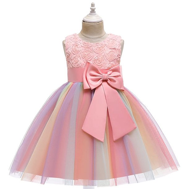 Vestido de verano de unicornio grande para niñas, vestido de princesa, vestido para niñas, falda abullonada