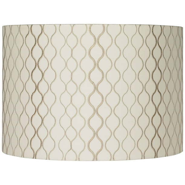Springcrest Embroidered Hourglass Medium Lamp Shade 16 Top X Bottom 11 High Spider Replacement With Harp And Finial Com Springcrest Embroidered Hourglass, How To Choose A Replacement Lamp Shade Color