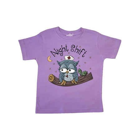 

Inktastic Night Shift Nurse Owl Gift Toddler Boy Girl T-Shirt