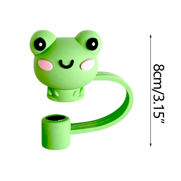 Blasgw 1PC Silicone Straw Tips Drinking Cap Proof Plugs Cover Creative Cup Accessories 6-8mm Straw Sealing Tools A