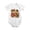 White, variant on Wooden Toy Train Blocks Pattern Baby Bodysuit, 100% Cotton Short Sleeve Snap Romper, 0-12 Months