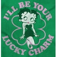 thumbnail image 2 of Betty Boop Saint Paddys Lucky Charm Zip Hoodie Sweatshirt Women Brisco Brands S, 2 of 6