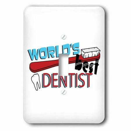 3dRose Worlds Best Dentist, Single Toggle Switch