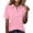 Light pink #016, variant on Womens Polo Shirts Short Sleeve Collared Button Cute Summer Tops Dressy Casual Quick Dry Office Work Blouse, M