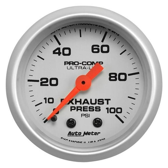 AutoMeter 4326 Ultra-Lite Mechanical Exhaust Pressure Gauge