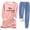 A-Blue, variant on Women's Plus Size Sweat Suit Set Thickened Insulation Round Neck Top and Pocket Pants