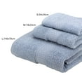 thumbnail image 6 of TNOBHG 3Pcs/Set Bath Towel Set Thick Foldable Cotton Highly Absorbent Hand Towel Hotel Accessories, 6 of 7