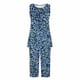 thumbnail image 3 of Conjunto de Verano para las Mujeres Impreso Cuello Redondo sin Mangas Y Pantalones, Casual Dos Piezas para las Mujeres, 3 of 8