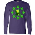 thumbnail image 3 of Inktastic St. Patricks Day Shamrocks and Hat Long Sleeve T-Shirt, 3 of 5