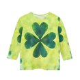 thumbnail image 5 of Posijego T-Shirt Filles Garçons Fête de la Saint-Patrick Manches 3/4 Col Rond Graphique Tee Ample Décontracté, 5 of 5