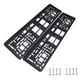 thumbnail image 4 of 2 piezas de accesorios para de matrícula de con tornillos de repuesto decorativos negros, 4 of 9